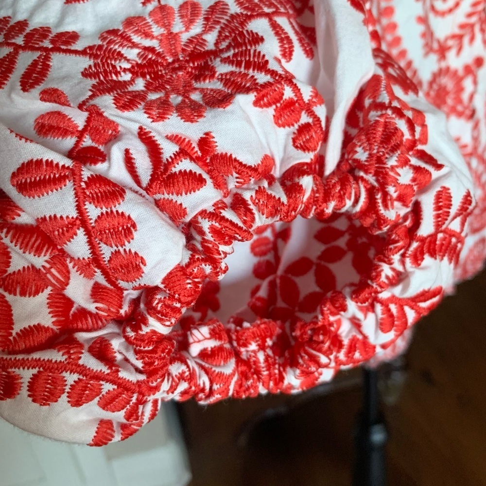 Bohemian Embroidery Button Up Blouse - Picture 4 of 11